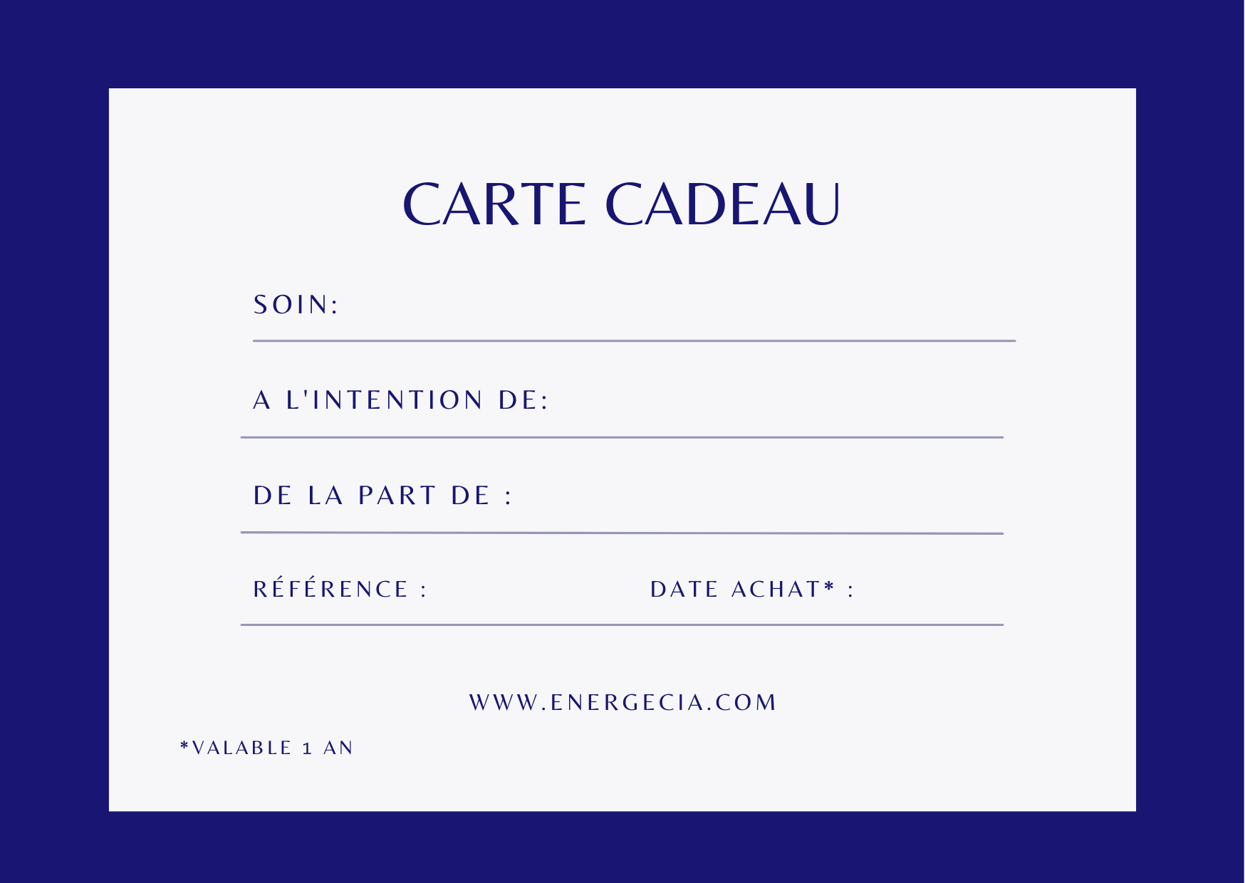 carte cadeau soins